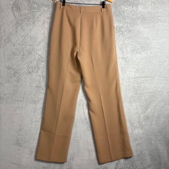 Gentle Fawn Wide Leg Pleated Pants Camel Size 12 Professional Office Coastal - Picture 2 of 8